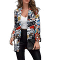 Independent station   fashionexportfashion women's printed suit outwearready stockplus sizeoutwear