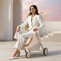 Baby stroller - reclining, ultra-lightweight, portable, foldable, easy-to-assemble, four-wheel, newborn & infant, two-way pushchair