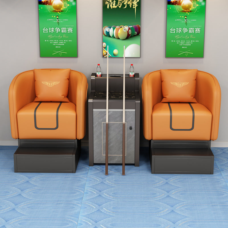 High-end billiard hall viewing sofa billiard room sofa table and chair self-service billiard room viewing elevated chair sofa coffee table