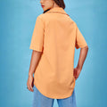 Pre-sale 92199#  cross-border women's ins casual versatile loose-fit short-sleeve solid color cardigan