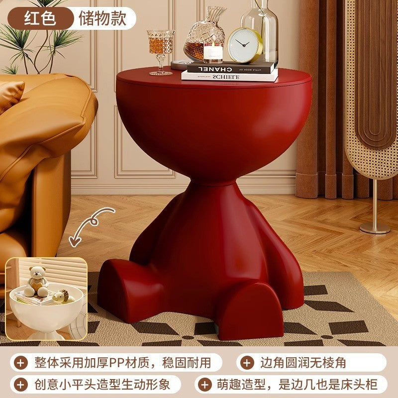Bedside table popular small round table storage rack coffee table accessible luxury style sofa side table movable ins style bedside table