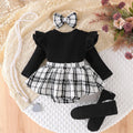 Children's clothingexportfashion cross-border children's clothinglong sleeves pit plaid dress