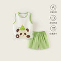 Baby summer tops vest camisole boys and girls pure cotton sleeveless t-shirt boys kids summer thin summer clothes