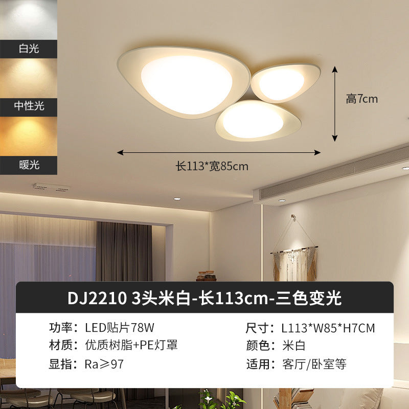 Full spectrum eye protection pebble cream wind bedroom ceiling light master bedroom room lighting creative children's room eye protection light