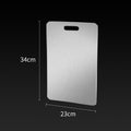 316 stainless steel cutting board - antibacterial, anti-mold, food grade, double-sided, thickened kneading board for kitchen use