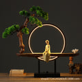 Sun wukong table lamp bedroom bedside creative stylish jiang ziya art living room tea table town entrance decoration remote control