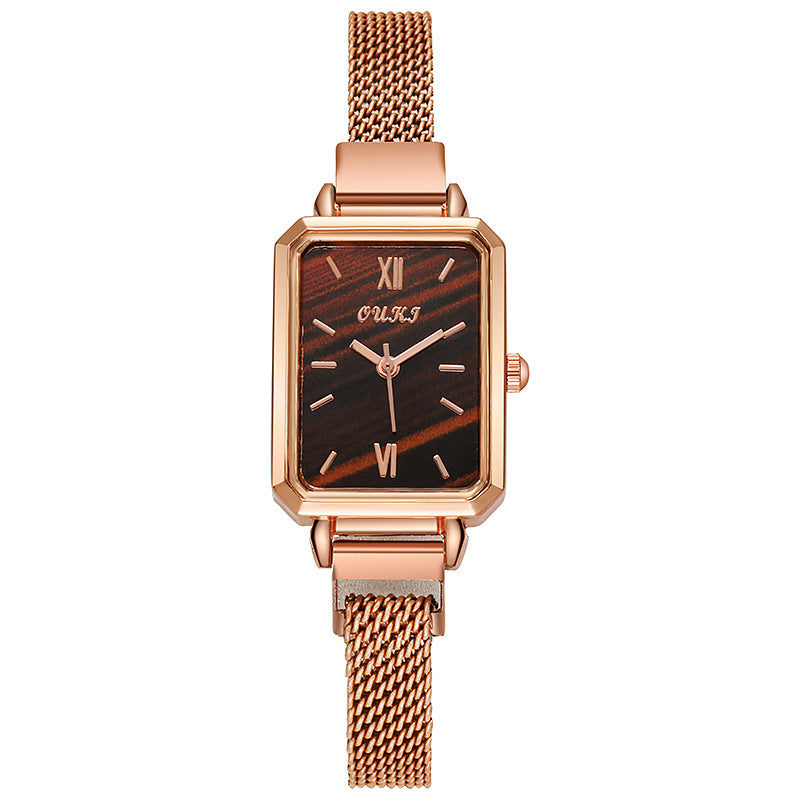 Live broadcast popular douyin sales retro elegant women's watch wholesale watch women's small square watch women's watch small green