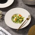 Nordic creative mars crater pasta ceramic plate - restaurant & hotel pasta, dessert, and soup plate - wholesale ceramic