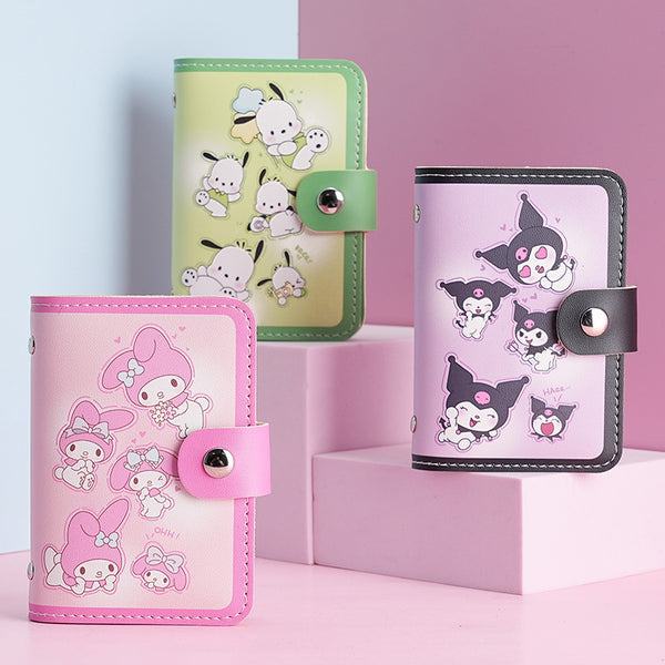ins card bag female anti-degaussing large capacity multi-card space small driver's license card bag  explosion men's card holder