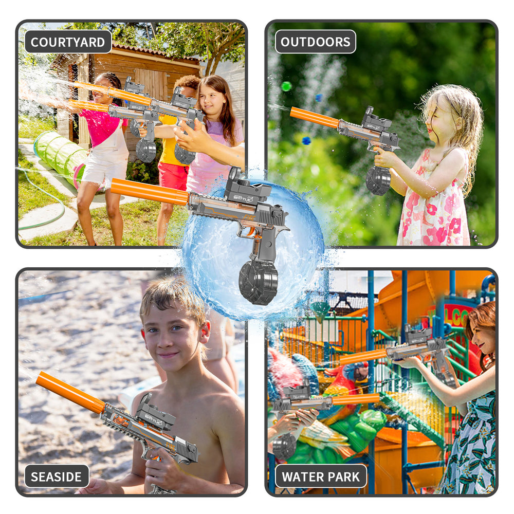 2025 new electric water gun - fully automatic, continuous fire, high-pressure, interlocking spray water gun - summer water toy for boys and girls