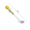 Yellow sunflower fork