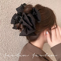 Mesh pleated gripper for women 2026new arrival full back hairpin shark clip beautiful high-end hair gripper headwear