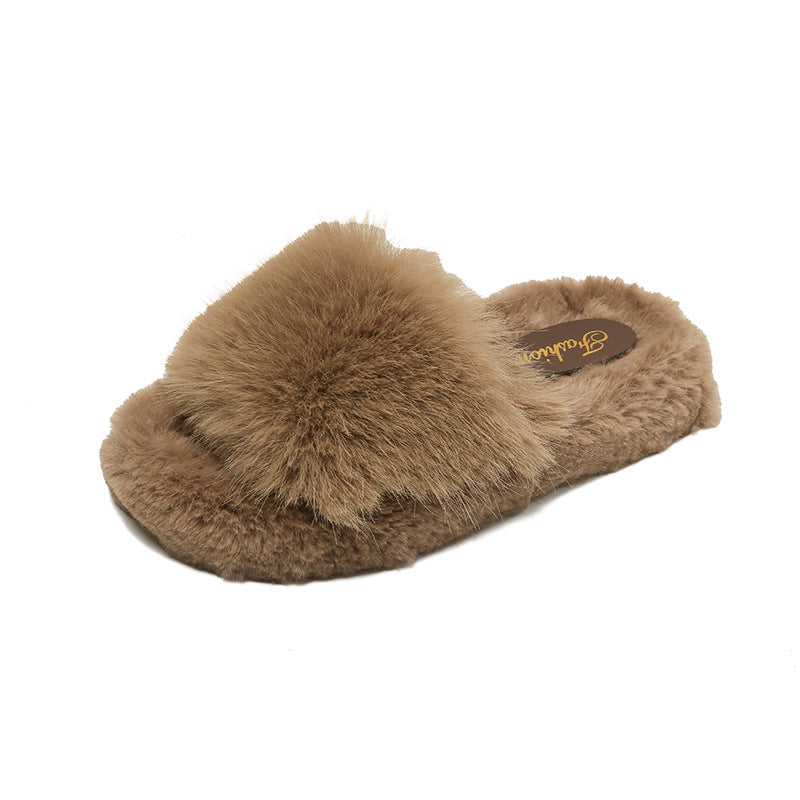 New fuzzy slippers for women - stylish, comfortable, non-slip, durable, and warm. perfect for indoor and outdoor wear