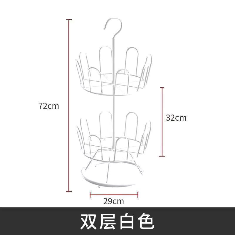 Shoe drying shoe rack rotating balcony bold new slippers mobile floor outdoor storage rack shoe drying artifact