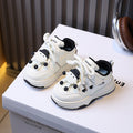 Girls' casual sneakers, kids' athletic board shoes,  spring/autumn new arrivals, soft sole cartoon sneakers for boys, white shoes for ages 1-6