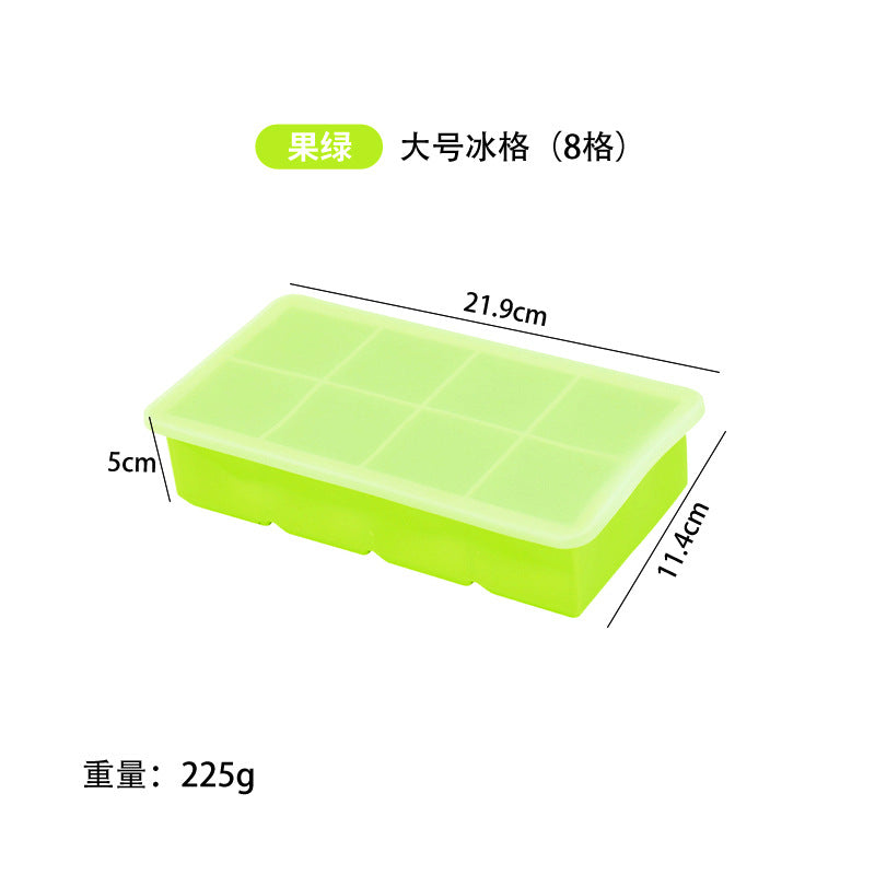 hot-selling ice cube mold, easy to demould, food-grade silicone ice tray, ice-making mold, whiskey large ice cube mold