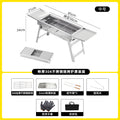 Stainless steel bbq grill 304 thickened bbq grill outdoor portable foldable bbq rack household charcoal grill