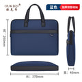 Oukeqi large capacity business briefcase oxford cloth waterproof satchel document bag printing office conference bag