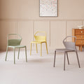 For homemodern casual plastic chair casual scandinavian backrest dining chair makeup stackable casual waiting outdoor chair