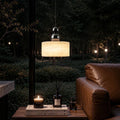Spanish natural marble pendant light - italian minimalist, light luxury, high-end style - perfect for entryway, bedroom, bedside - adjustable height suspension lamp