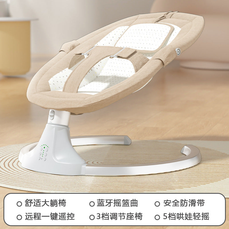 Baby electric rocking chair baby coaxing artifact newborn baby coaxing cradle bed with baby sleeping soothing chair recliner