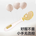 Babycare elephant training fork and spoon set - ppsu twistable spoons and forks for babies and toddlers - children's tableware