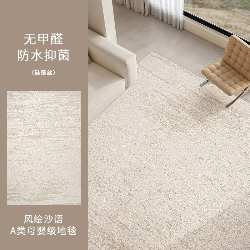 Carpet living room diatom silk new arrival cream style waterproof anti-fouling classy sense floor mat large area sofa coffee table mat