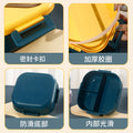 plastic japanese-style lunch box for office workers, microwaveable, divided compartments, deepened bento box, lunch box set, gift