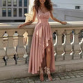 summer new women's clothing: cross-border export fashion, european and american style, asymmetrical one-shoulder high-waisted dress