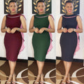 African clothing women's plus size round neck daily ol commute pencil skirt  banquet dress
