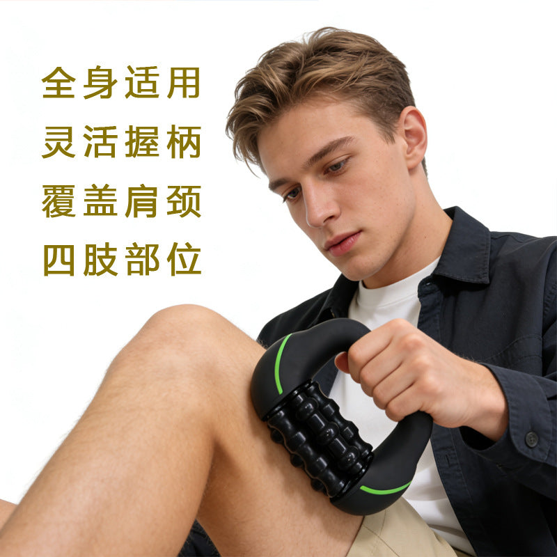 bestseller: lcd roller massager with 8 adjustable intensity levels - perfect for soothing body aches and relieving muscle tension