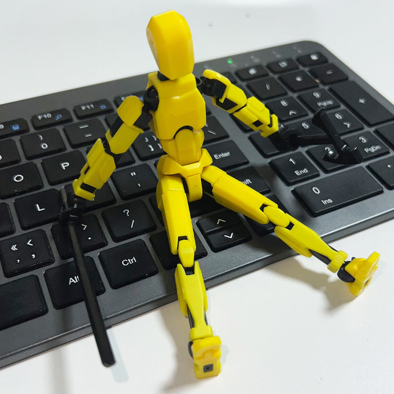 Cross-border lucky 13 multi-joint movable doll creative collage ornament puzzle building block decompression boy toy wholesale