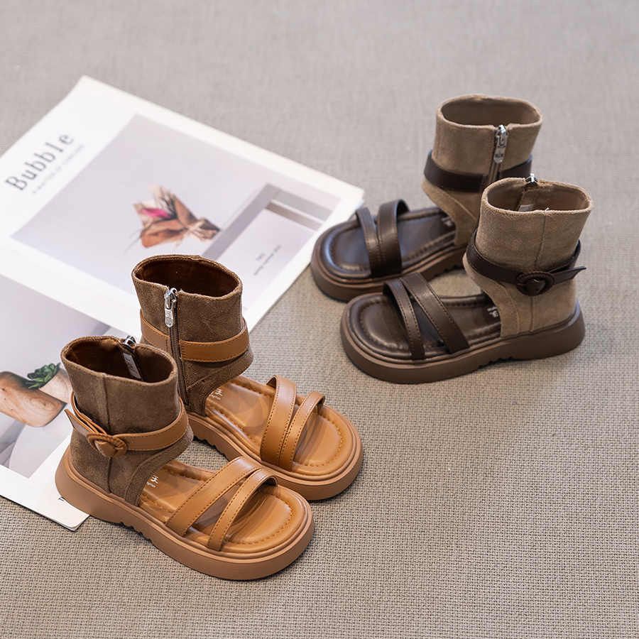 Girls' sandals:  summer new arrivals - little girl's roman sandals, soft sole kids' sandals, open-toe princess style, hot seller