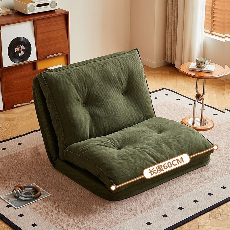 Lazy sofa bed living room dual-purpose single sofa small apartment for home cream style reclining and sleeping foldable sofa bed