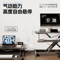 Pneumatic standing workstation computer adjustable desk heightening desktop stacking adjustable office desktop computer desk