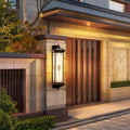 【30-year durability】waterproof solar wall light - chinese style for courtyard, gate, hallway pillar, balcony, villa, and roman column lighting