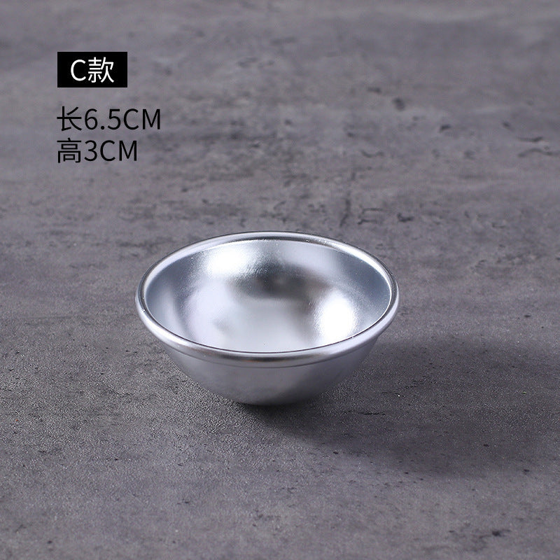 Snow mei niang mold bath salt ball shallow semi-circular mold glutinous rice glutinous pudding mold mousse cake mold snow mei niang tool