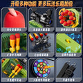 Kids' military green rocket launcher toy - 8 round magazine, military model toy mortar with barrel, birthday gift