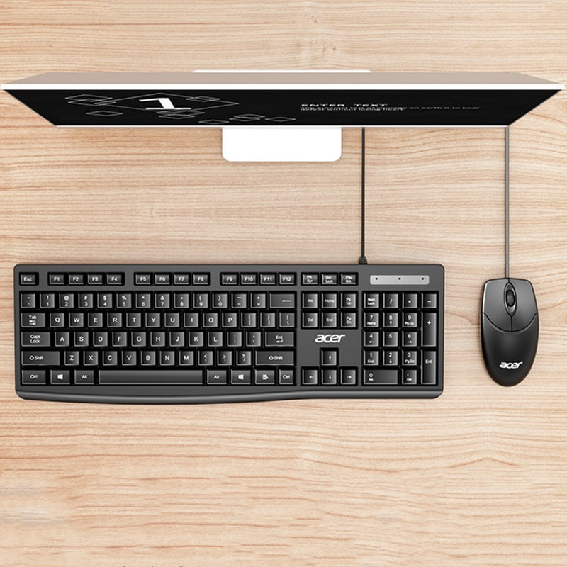 A is suitable for oak040 keyboard and mouse set usb wired office multimedia suitable for computer business