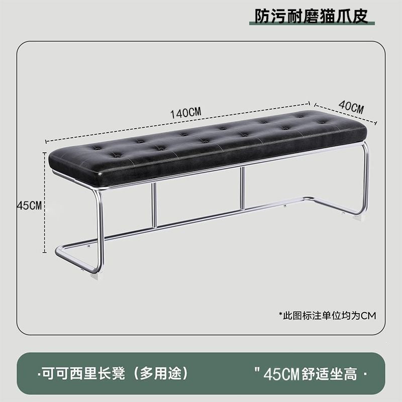 Living room american bench stool, medieval style, scandinavian stainless steel shoe changing stool, door seat, dining room chair
