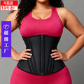 【200 pieces custom】european and american latex sweat-inducing fitness waist trainer - tummy control, slimming, and shaping sports corset belt