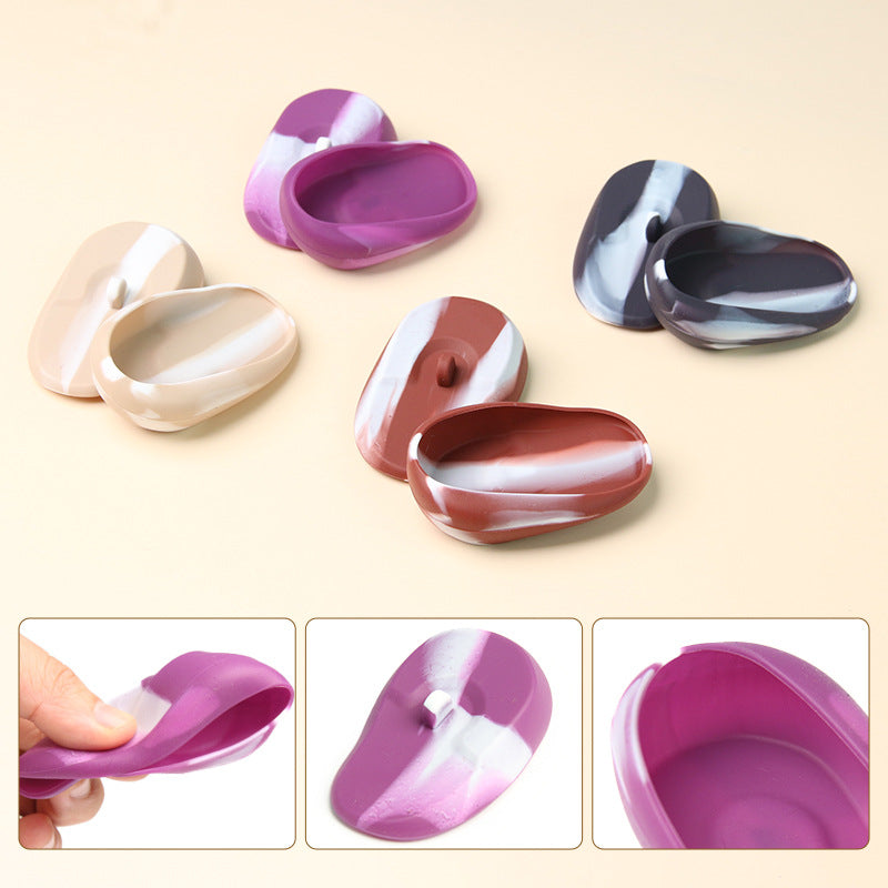 Cross-border hot-selling hair dyeing gradual change silicone earmuffs hair salon special perm baked oil waterproof ear cover dyeing and ironing tool