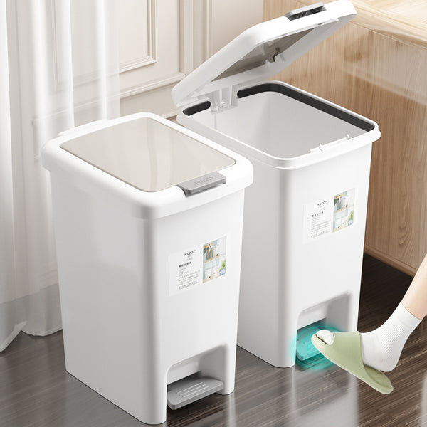 Trash can household 2024 new kitchen bathroom toilet living room bedroom with cover commercial foot-operated paper basket