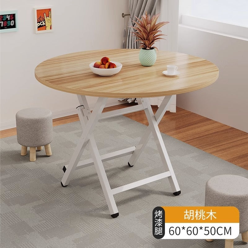 Simple foldable small square dining table for home study rental house dormitory small apartment portable dining table casual