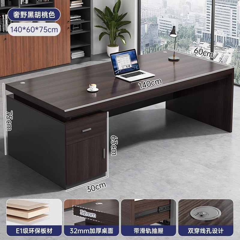 Desk Boss Table Single Desktop Office Table and Chair Combination Staff Desk Light Luxury Home Computer Desk