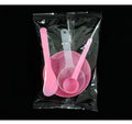 Independent packaging: pink 4-piece set (10ml flat spoon + small stick + small bowl + 50ml standard pp measuring spoon)