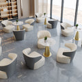 Sales office accessible luxury negotiation sofa office hotel lobby rest area reception area curved booth single