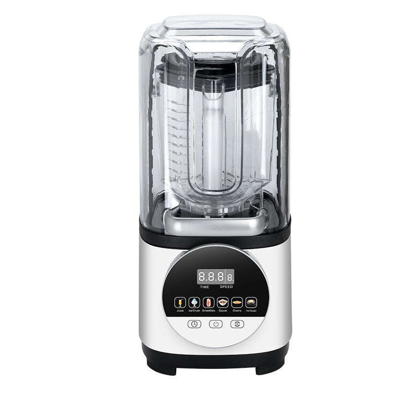 Smoothie machine commercial with cover mixer soft sound wall breaker pure copper motor sound insulation cover automatic household mute