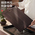 Tea tray, small tea table, one piece, dry soaking table, drain tray, tea sea, kung fu tea set, tea tray, tea table, bamboo portable