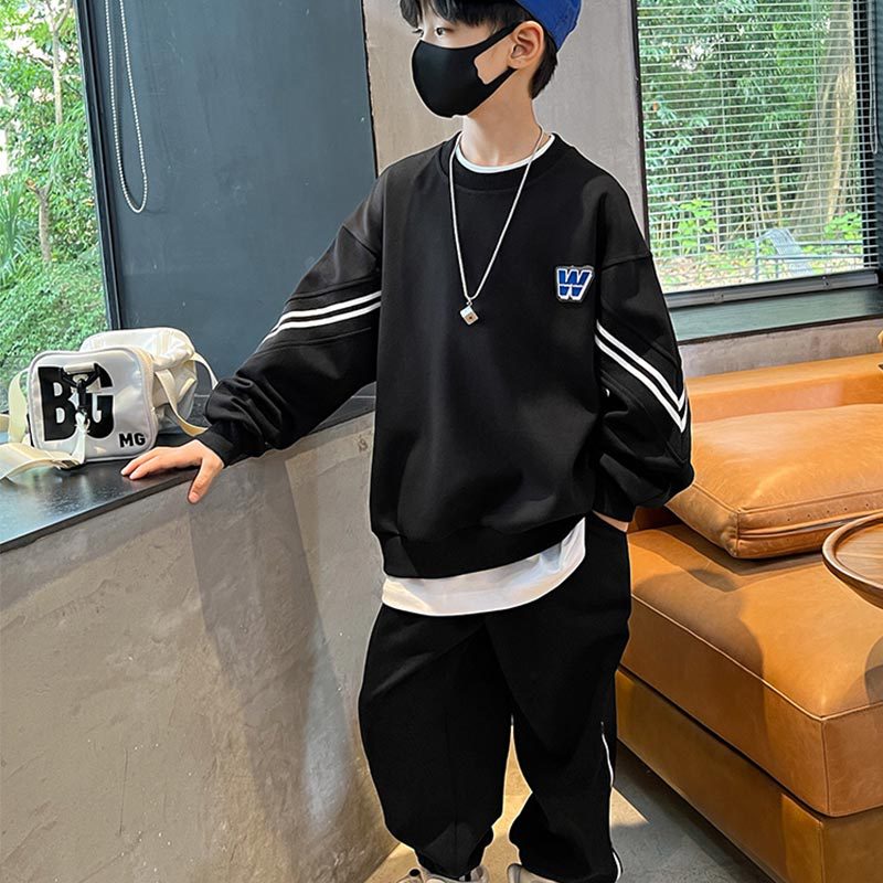 Boys' fall tracksuit set - new  collection - mid-to-large size boys' sweatshirt and sweatpants - spring/autumn casual trendy kids' clothing